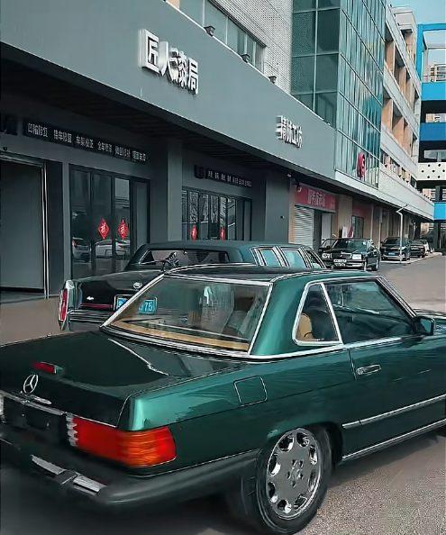 奔驰W201绿色整车