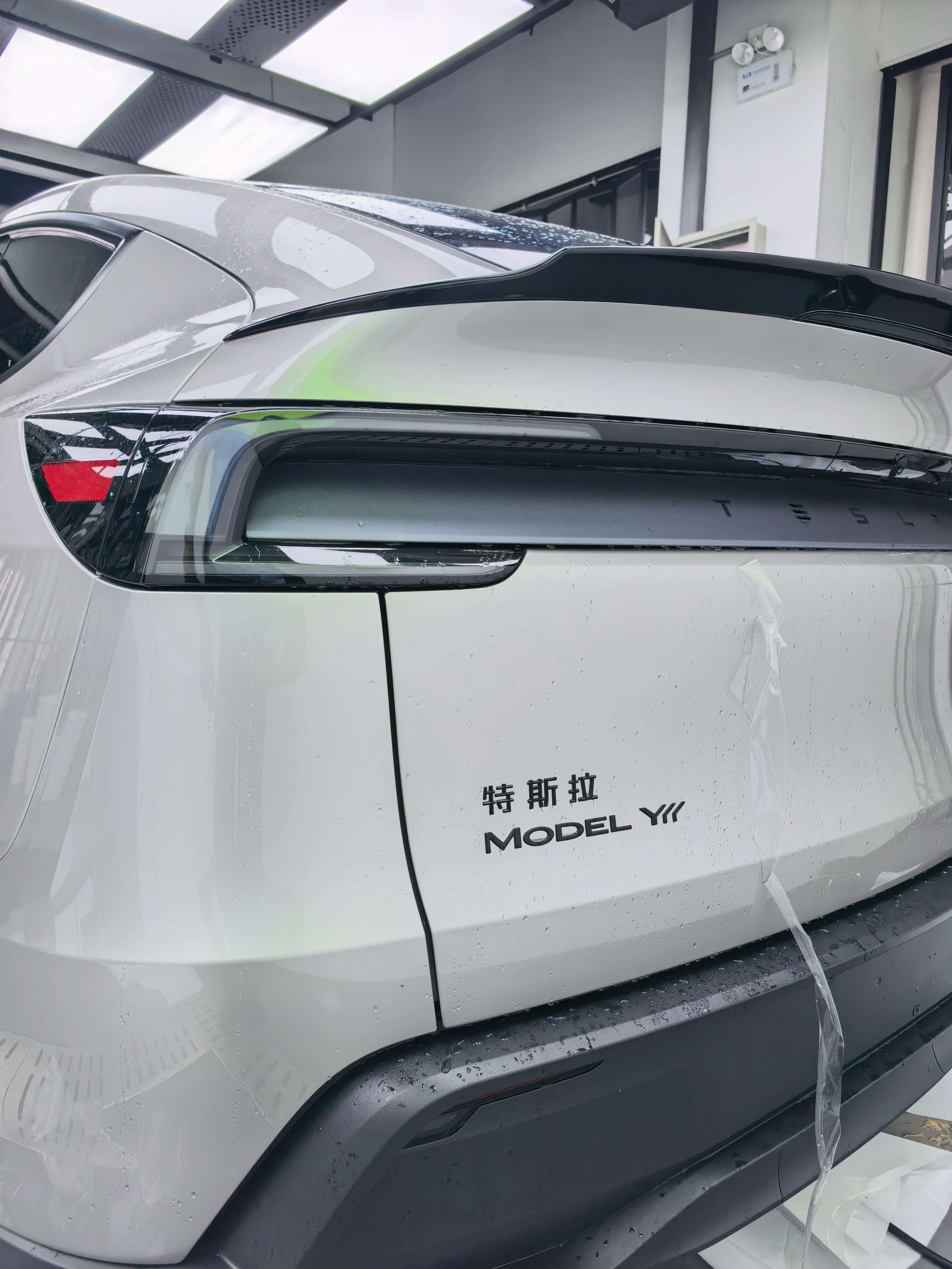 特斯拉Model Y车尾MODEL Y标识